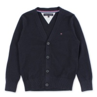 Tommy Hilfiger Baby Boys V-Neck Cardigan Navy Age 6 Months