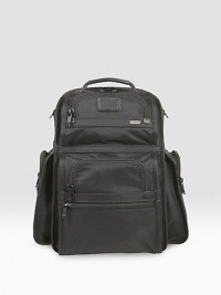 A computer backpack designed to meet TSA requirements, which means you don't have to remove your computer from the case. A sturdy, ballistic nylon design is large enough to accommodate a week's worth of business materials and features a convenient, removable accessory pouch. Interior and exterior organizer pockets Carry handle and back straps Zip closure 16½W X 12H X 7½D Imported