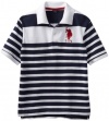 U.S. Polo Assn. Boys 8-20 Engineered Stripe Polo