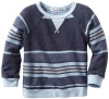 Splendid Littles Baby-boys Newborn Baja Stripe French Terry Sweatshirt, Sky, 6-12 Months