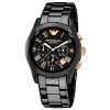 Emporio Armani Men's AR1410 Ceramic Black Chronograph Dial Watch