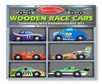 Melissa & Doug Deluxe Wooden Race Cars Set