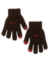 Keep gaming in the cold. They can keep their fingers warm even when they have to answer their phone with these gloves from Nike.