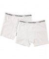 Calvin Klein Boys White 2 Pack boxer briefs for boys (12/14)