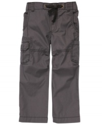 Prepare him for a fun-filled day at the playground with these comfy cargo pants from Carter's.