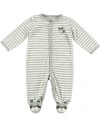 Carter's Raccoon Stripe Terry Coverall - 3M