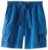 Kitestrings Boys 2-7 Supplex Elastic Waist Cargo Pocket Short, Bright Cobalt, 6