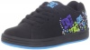 DC Kids Pixie Snowflake Skate Shoe (Little Kid/Big Kid),Black/Turquoise/Soft Lime,1 M US Little Kid