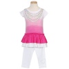 Flapdoodles Pink Pearl Jewels Little Girls Outfit 4