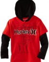 Hurley Boys 2-7 Grapher Hooded Slider, Regal Red, 5