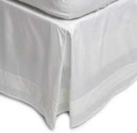 Charisma Bianca King Bedskirt, White