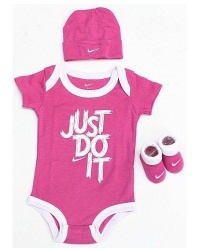 Nike Jordan Jumpman 23 Baby Infant 0-6 Months 3-pc Set Lap/shoulder Bodysuit Baby Gift Set