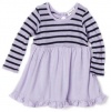 Splendid Littles Baby-Girls Infant Venice Thermal Stripe Dress, Lavender, 12-18 Months