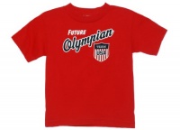 Nike Team Little Kids Future Olympian USA Team Short Sleeve Shirt Red Medium (5/6)