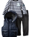 Calvin Klein Boys 2-7 Tee And Jean Puffy Vest