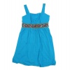 BCX Girl Bubble Hem Dress Turquoise 16