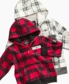 Allover plaid on these hoodies from Ecko give them a rugged look perfect for the fall.