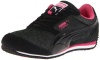 Puma Steeple Glitter Sneaker (Little Kid/Big Kid),Black/Hot Pink,2.5 M US Little Kid