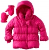 Rothschild Girls 2-6X Quilted Jacket with Bow, Pink, Small