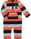 Carter's Boys 1-piece Polyester Microfleece 2 Cute Striped Footless Jumpsuit (24 Months)