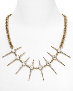 Elizabeth Cole Dagger Necklace with Swarovski Crystals, 20