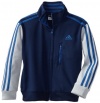 adidas Boys 2-7 Varsity Warm Up Jacket, Navy/Blue, 3T