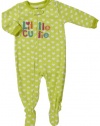 Carter's Toddler Girls Little Cutie Fleece Footed Sleeper Lime Green (5t)