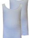 Calvin Klein Boys White 2 Pack Cotton Tank Tops for boys (16/18)