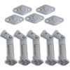 Seismic Audio - (5) NEW WHITE Ceiling Wall Home Speaker Brackets Mounts BOSE