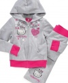 Charming and comfortable pant by Hello Kitty will be her favorite to wear.