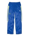 The Active Track Pant is rendered in cozy fleece and accented with neon details for a sporty look.