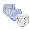 Gerber Three Pack Training Pants Blue, Striped, & Cars 2T (28-32lbs.)