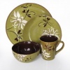 American Atelier Mirabel Green 16-Piece Dinnerware Set