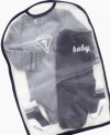 Get all the must-haves for your baby boy, including a bodysuit, pants and socks, in a handy mesh bag from GUESS?.