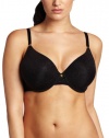 Natori Women's Sheer Jacquard Full Fit Contour Underwire Bra, Black, 34B