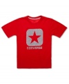 A boxed star for your rock star: Converse short-sleeved logo tee.