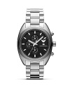 Built for high performance and style, Emporio Armani's stainless steel chronograph is a sleek choice that adds classic cool to a spectrum of looks.