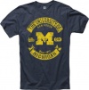 Michigan Wolverines Heathered Navy Rockers Ring Spun T-Shirt