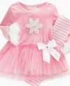 Darling sweet tutu dress with leggings by Bonnie Baby.