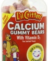 L'il Critters Calcium Gummy Bears with Vitamin D3, Fun Swirled Flavor, 150-Count