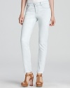 These Elie Tahari jeans showcase a white-stone wash against a super-skinny silhouette for a modern addition to your denim repertoire. Pair with a concert tee for a look that reads downtown cool.