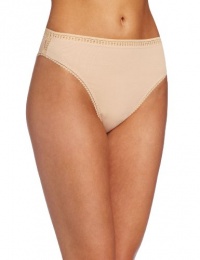 On Gossamer Women's Cabana Hi Cut Underwear, Champagne, Medium