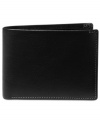 A classic, slim design makes this bifold wallet from Perry Ellis a staple of every man's complete look.