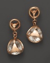 Holding glittering rock crystal, Di MODOLO's signature Icona drop earrings lend timeless sparkle.