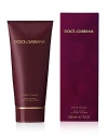 Pour Femme embodies the essence of the Dolce&Gabbana woman: passionate, sensual, seductive, confident and aware of her own beauty. The fragrance epitomizes Mediterranean harmonies and contrasts. Nuances of raspberry give way to the addictive qualities of the sugary 'guimauve' and full-bodied sensuality of the vanilla base notes.Pour Femme Body Lotion softens the skin and enhances the fragrance.