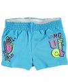 One Step Up MG University Shorts (Sizes 2T - 4T) - aqua, 4t