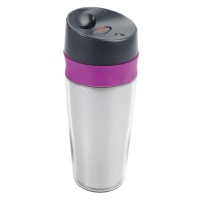 OXO Good Grips Liquiseal Travel Mug, Silver/Magenta