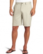 IZOD Men's Solid Microfiber Flat Front Short