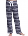 Nautica Sleepwear Women's Flannel Fairisle Pant