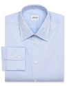 Armani Collezioni Light Blue Dress Shirt - Contemporary Fit, Point Collar